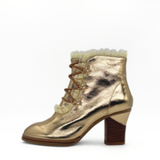 Galleria Metallic Victorian Booties