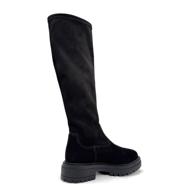Fiona Lug-Sole Tall Nubuck Boots