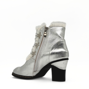 Galleria Metallic Victorian Booties