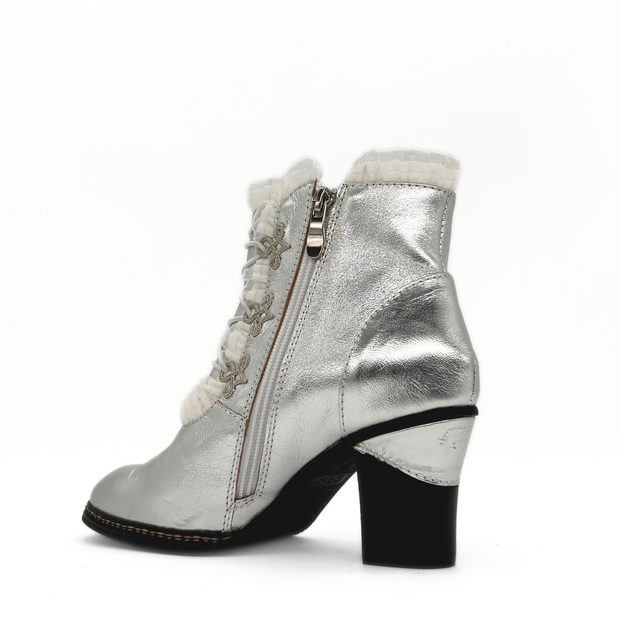 Galleria Metallic Victorian Booties