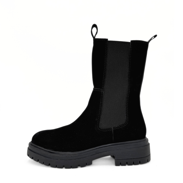 Sherry Nubuck Lugsole Booties